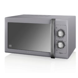 Swan Retro 900w Manual Microwave - Grey